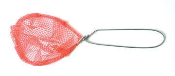 EAGLE CLAW MINNOW DIP NET DEEP ORANGE MESH