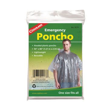 Coghlans Emergency Poncho-clear