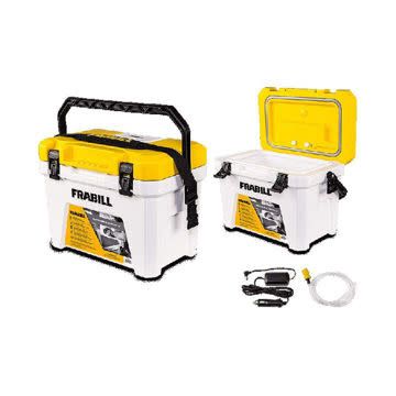 Frabill Magnum Bait station 13 Quart w/ 2spd Aireator incl. w/12vplug