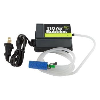 MARINE METAL AIR PUMP 110V W/TUBING & STONE A-1