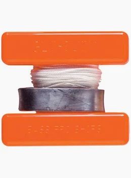 EAGLE CLAW FLAT FLOURESCENT ORANGE MARKER BUOY 6 OZ. WITH 75' ROPE