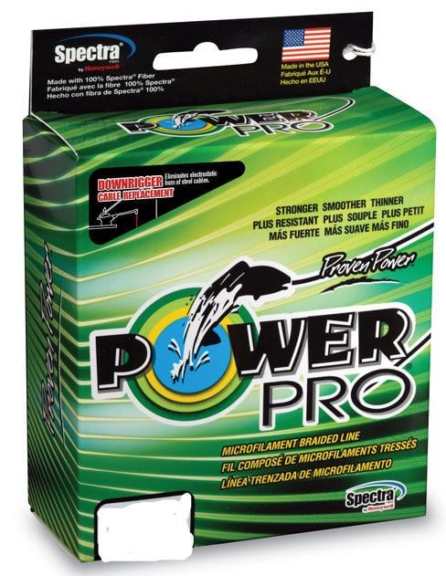 POWERPRO 250# MOSS GREEN MICROFILAMENT DOWNRIGGER CABLE 450ft