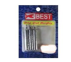 K&E DROP SHOT PENCIL WEIGHT 3/8OZ 5PK