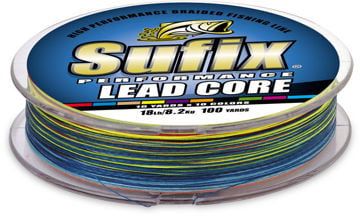 Sufix Performance Lead Core 27 lb Metered 100yd 10 COLOR