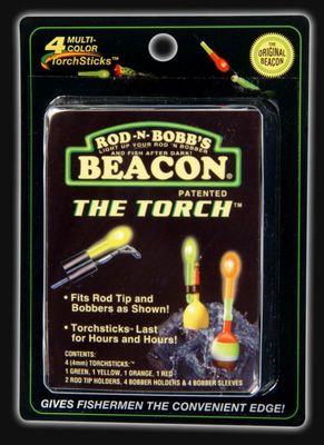 ROD-N-BOBBS THE TORCH LIGHTSTICK - 4/PK MULTI-COLOR