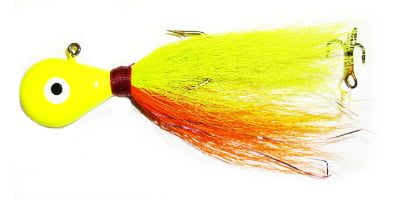 VENOM HIGH DOLLAR BUCKTAIL JIGS, Color: ChartHd/Org-Chart-PrplFlash, Size: 1OZ
