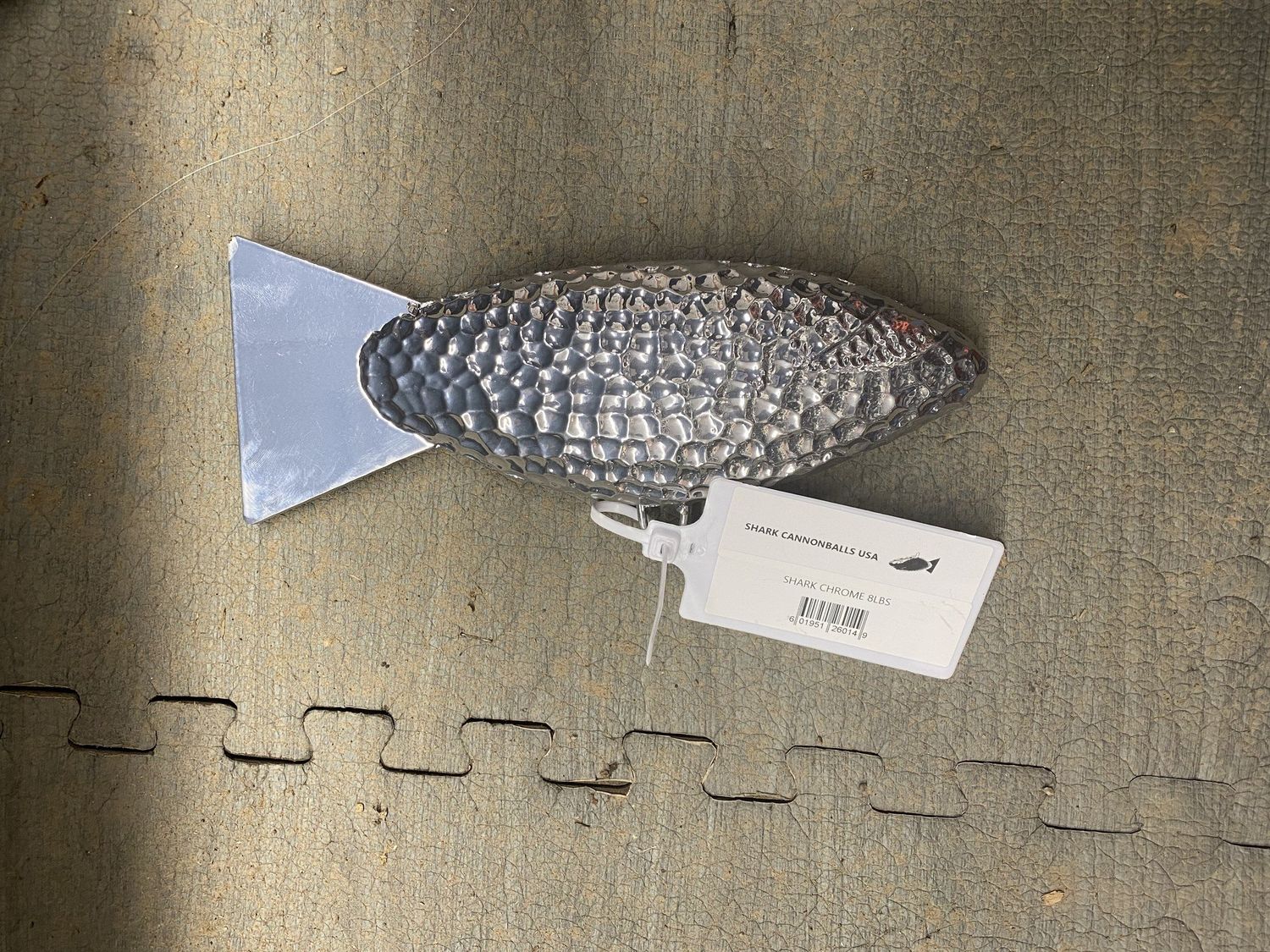 SHARK DOWNRIGGER WEIGHTS, Color: CHROME, Size: 8LB