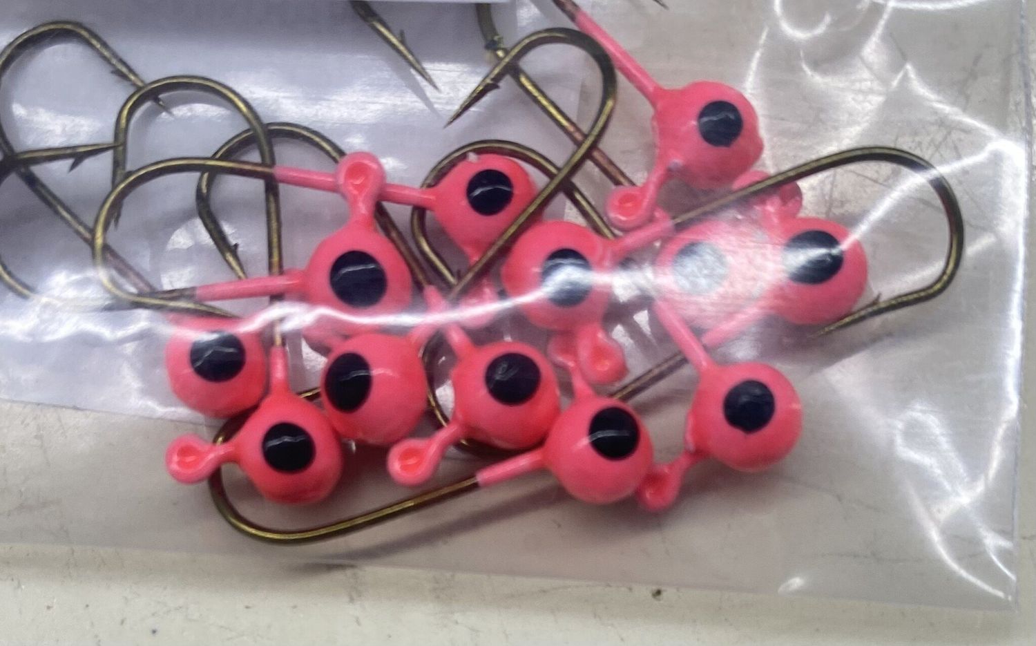 Poor Richards Jig Heads 12 Pack, Color: Pink, Size: 1/100