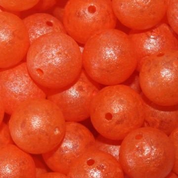 Trout Beadz- Glow Beadz, Color: Orange Glow, Size: 6MM