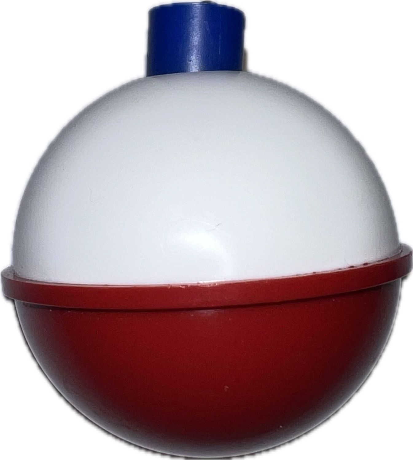 Classic red and white plastic bobber, Size: 1.75
