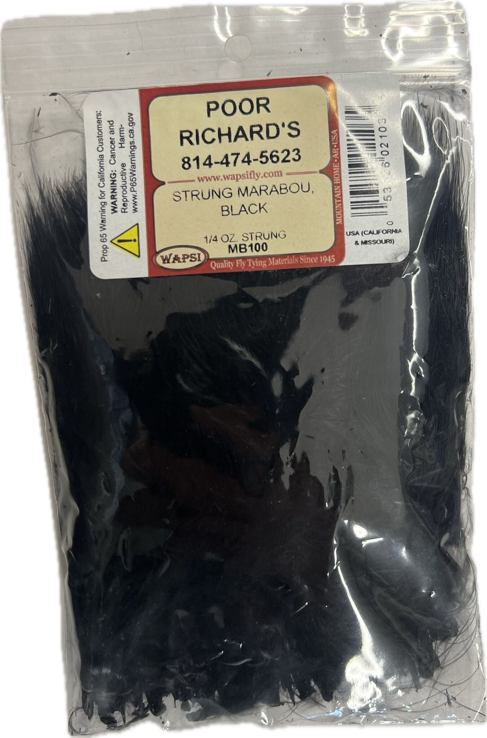 STRUNG MARABOU, Color: BLACK