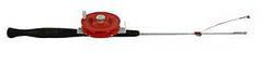 SCHOOLEY'S 40"" ICE COMBO SPRING BOBBER POLE W/REEL
