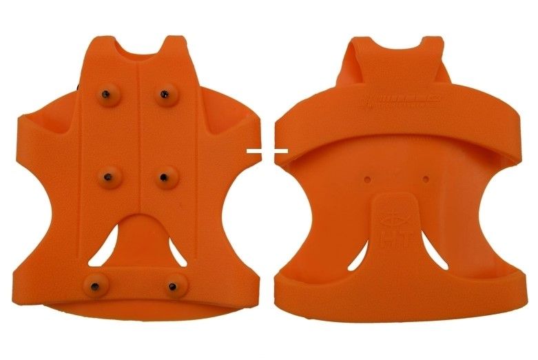 HT SURE GRIP SAFETY STUD STYLE CLEATS IN SAFETY ORANGE COLOR MEDIUM SIZE