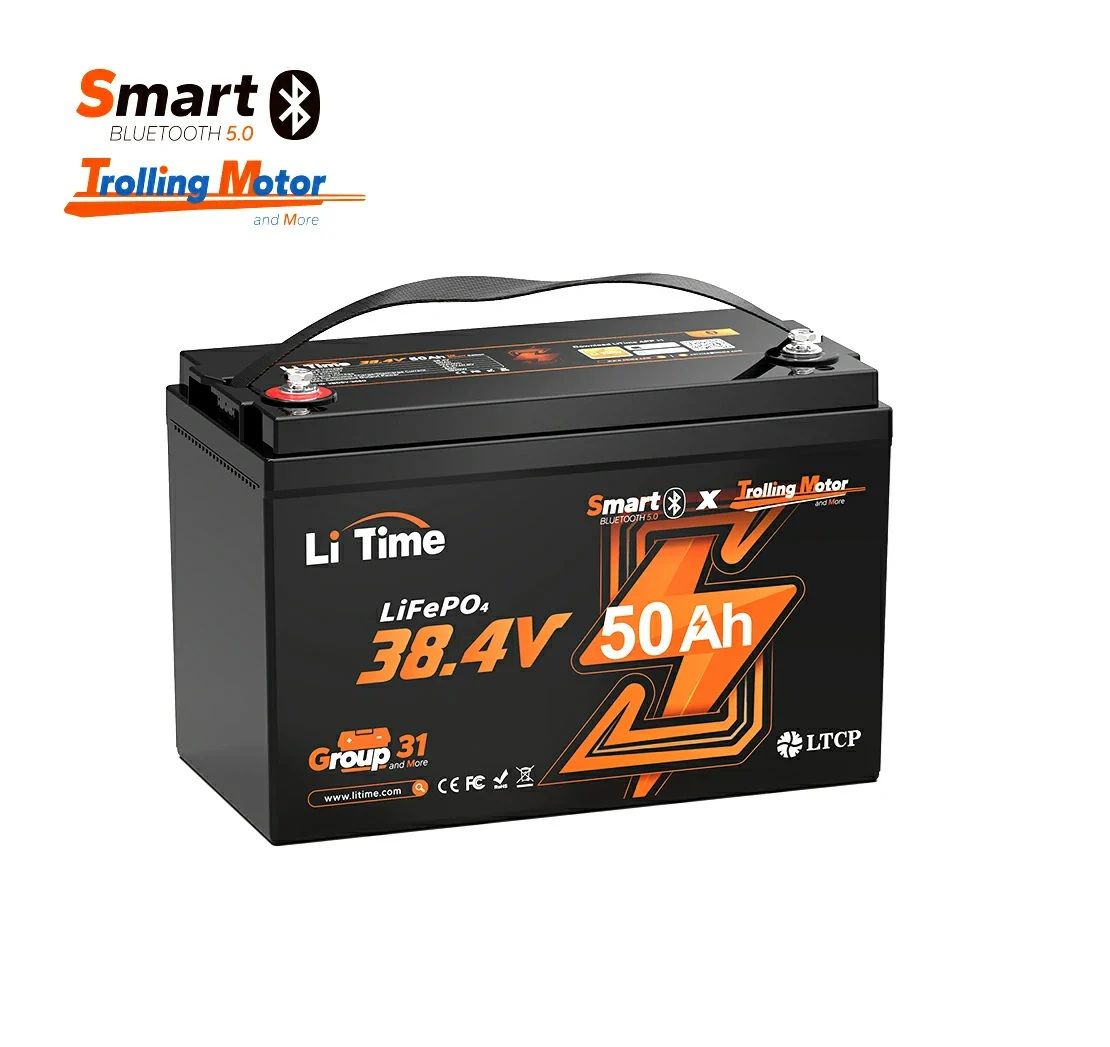 LI TIME LITHIUM36V 50AH GROUP 31 SMART BLUETOOTH TROLLING BATTERY