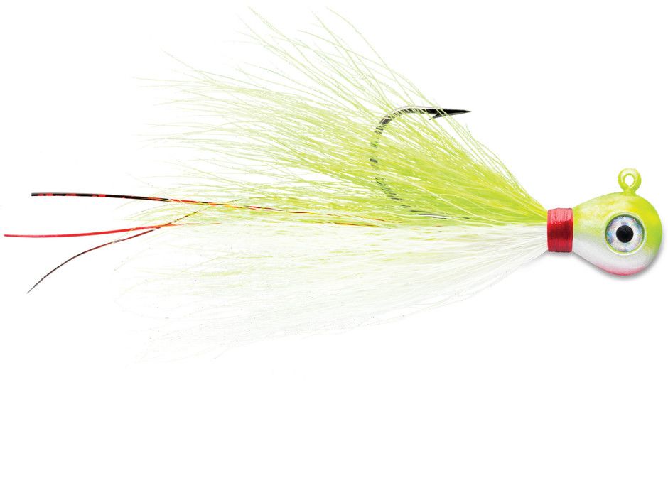 VMC BUCKTAIL JIGS, Size: 1/2OZ, Color: CHART WHITE