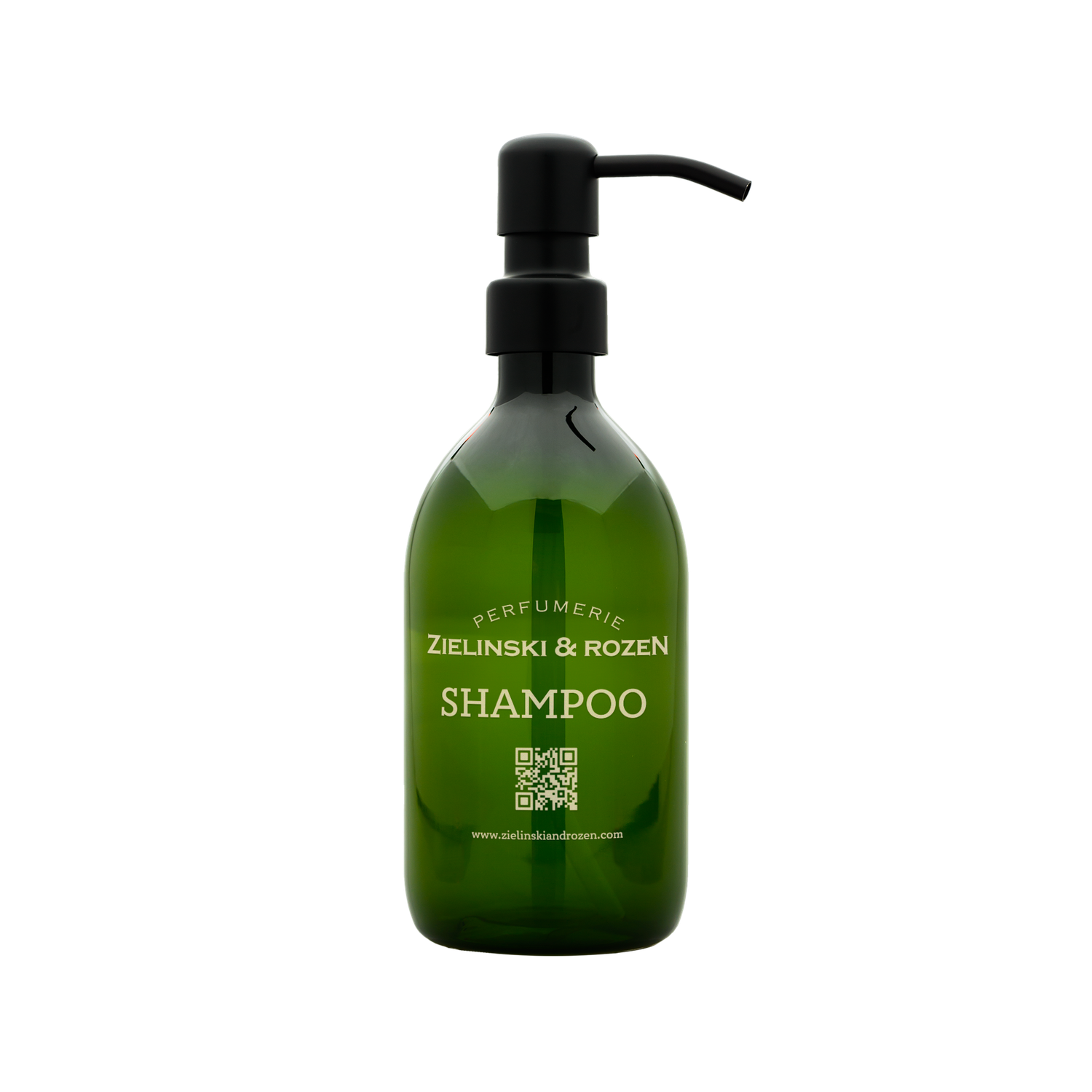 Universal engraved glass bottle for SHAMPOO (425ml)