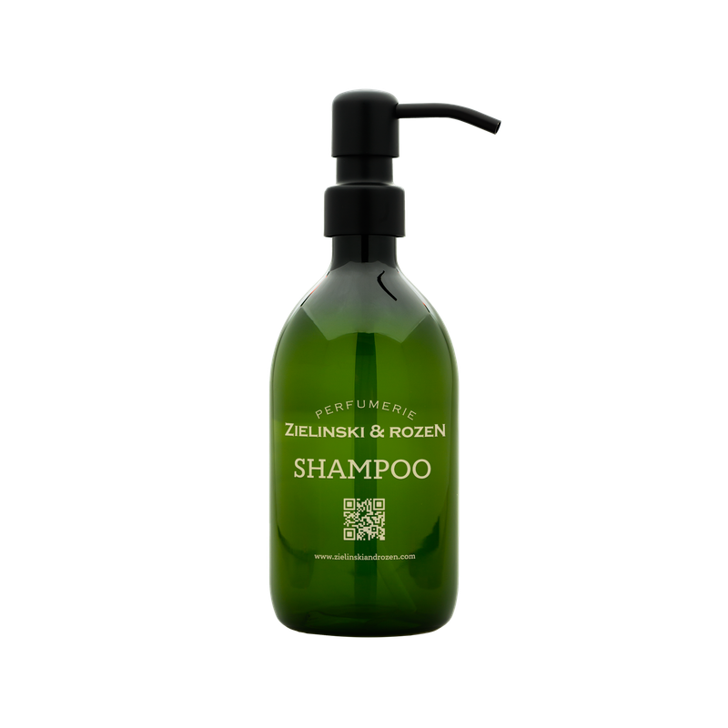 Universal engraved glass bottle for SHAMPOO (425ml)