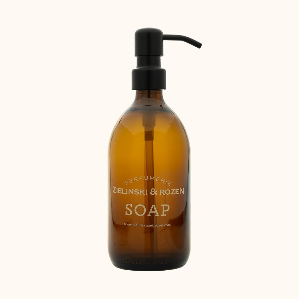 Universal engraved glass bottle for SOAP (425ml)