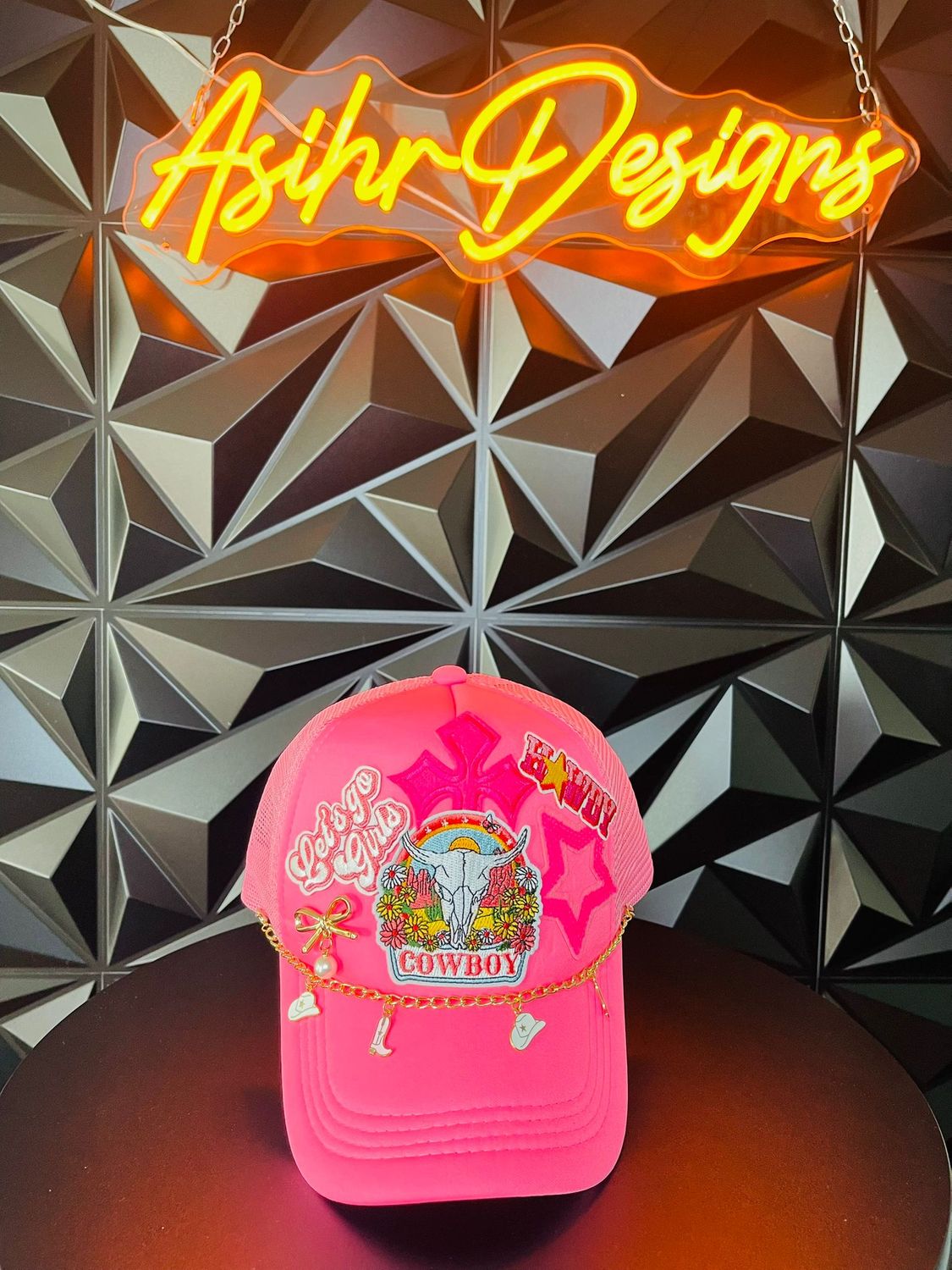 Pink Mesh Trucker Hat