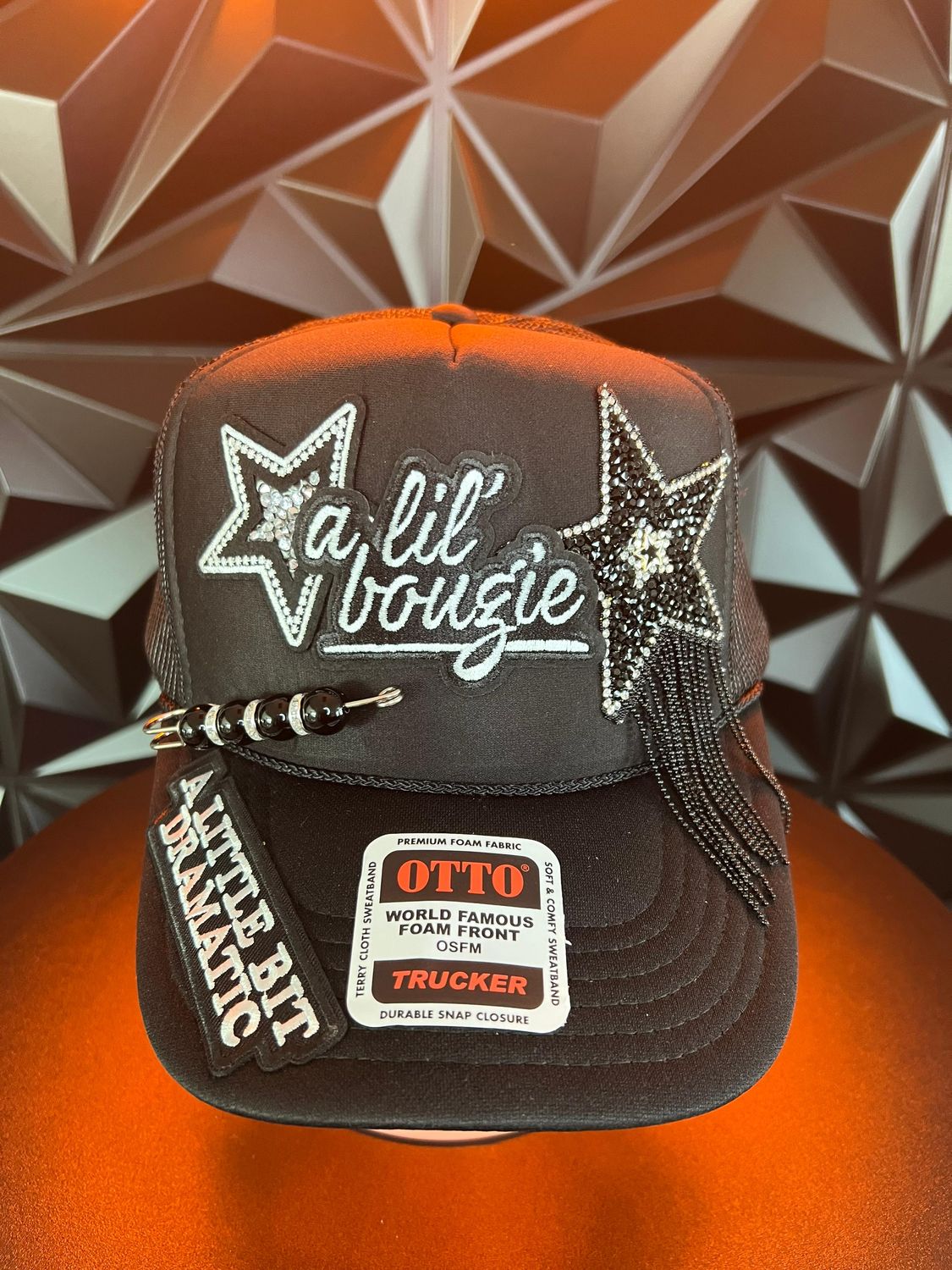 Black Trucker Hat – “Bougie &amp; Dramatic” Edition