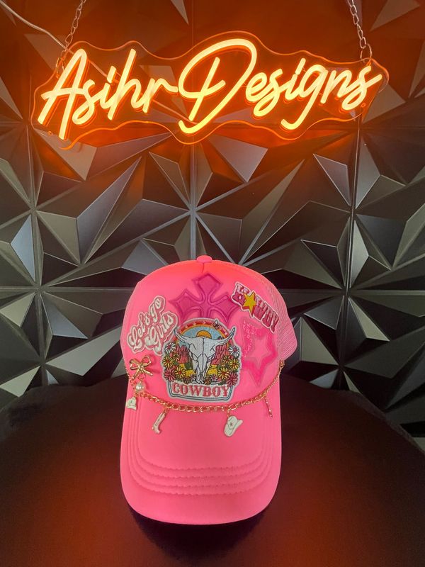 Pink Mesh Trucker Hat