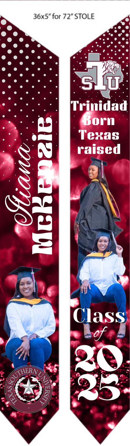 Graduation Stole w/ 3 pictures