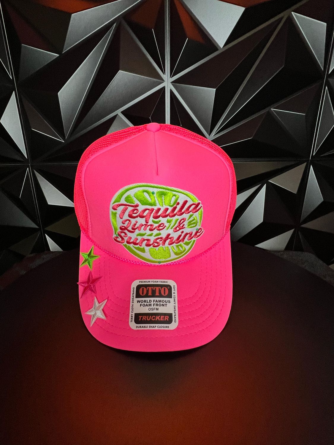 “Tequila, Lime &amp; Sunshine” Neon Pink Trucker Hat