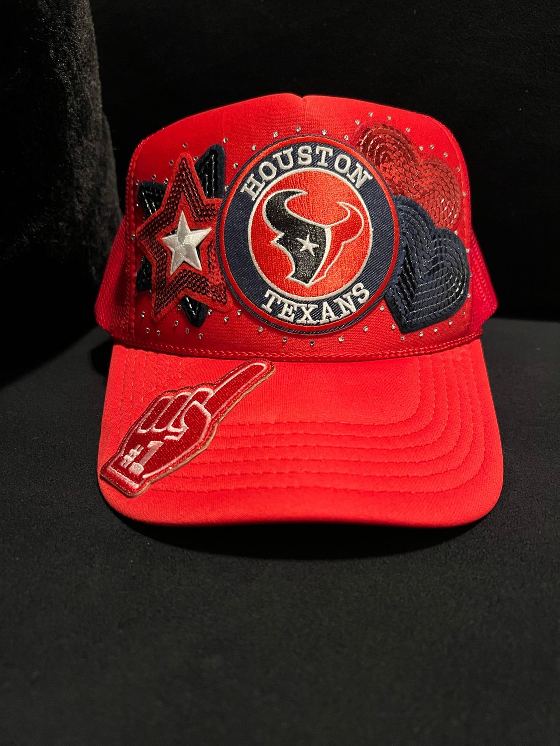 Texans Sparkle Trucker Hat