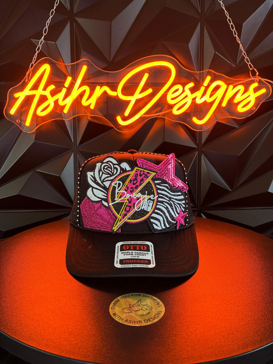 Rock Star Babe Glam Trucker Hat