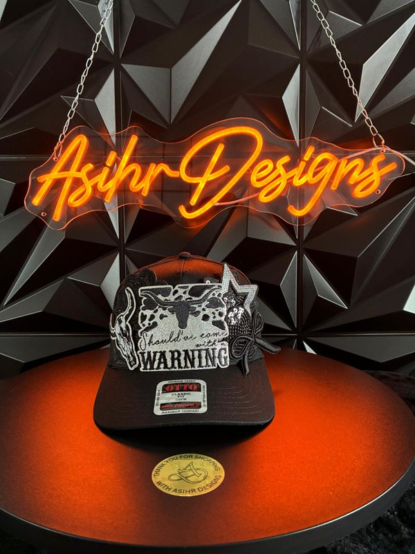 Should’ve Come with a Warning Western Glam Baseball Cap