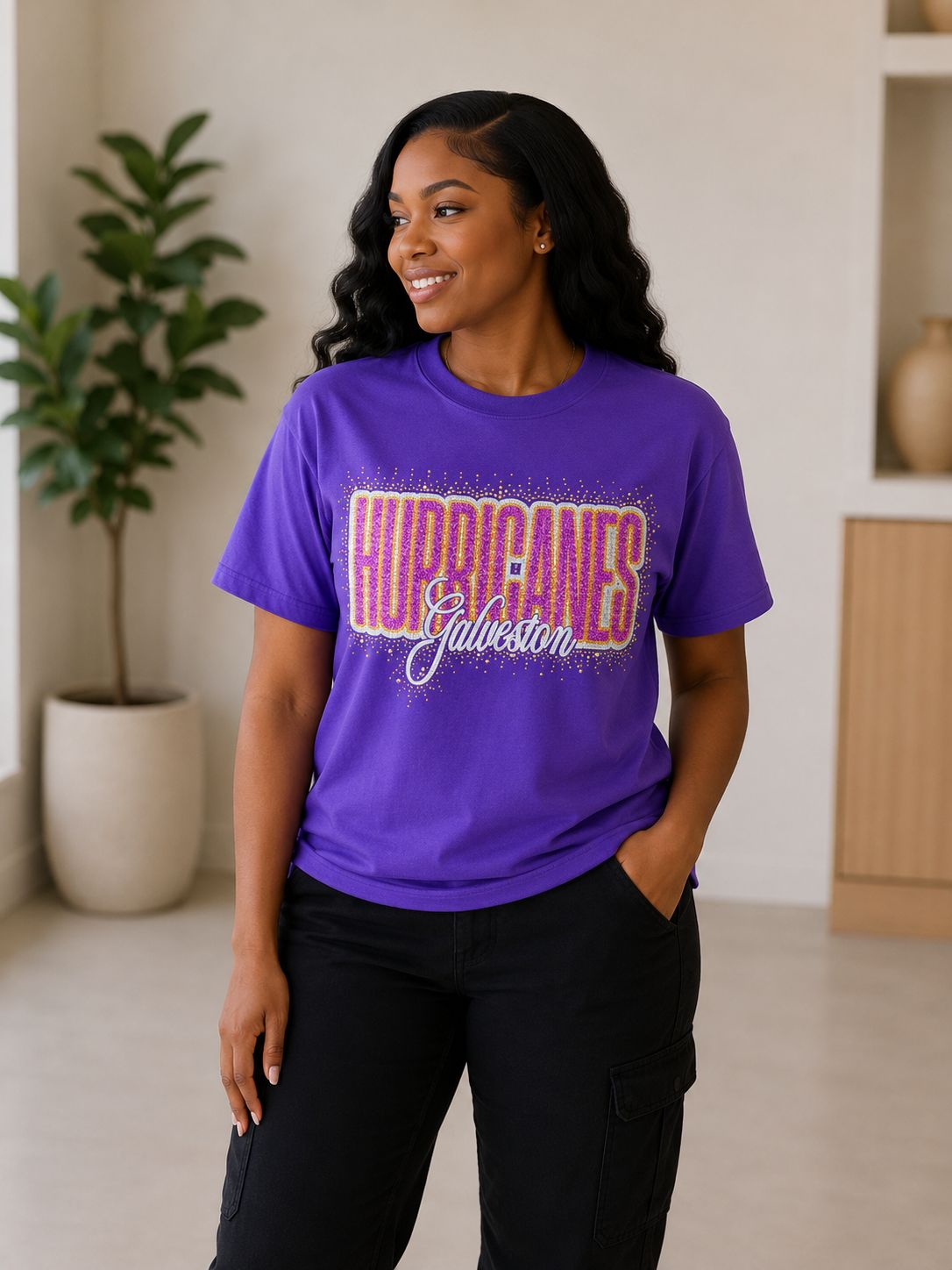 Hurricanes Game Day Bling Tee