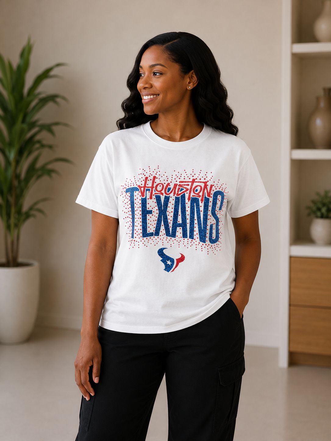 Texans Rhinestone Pride Tee