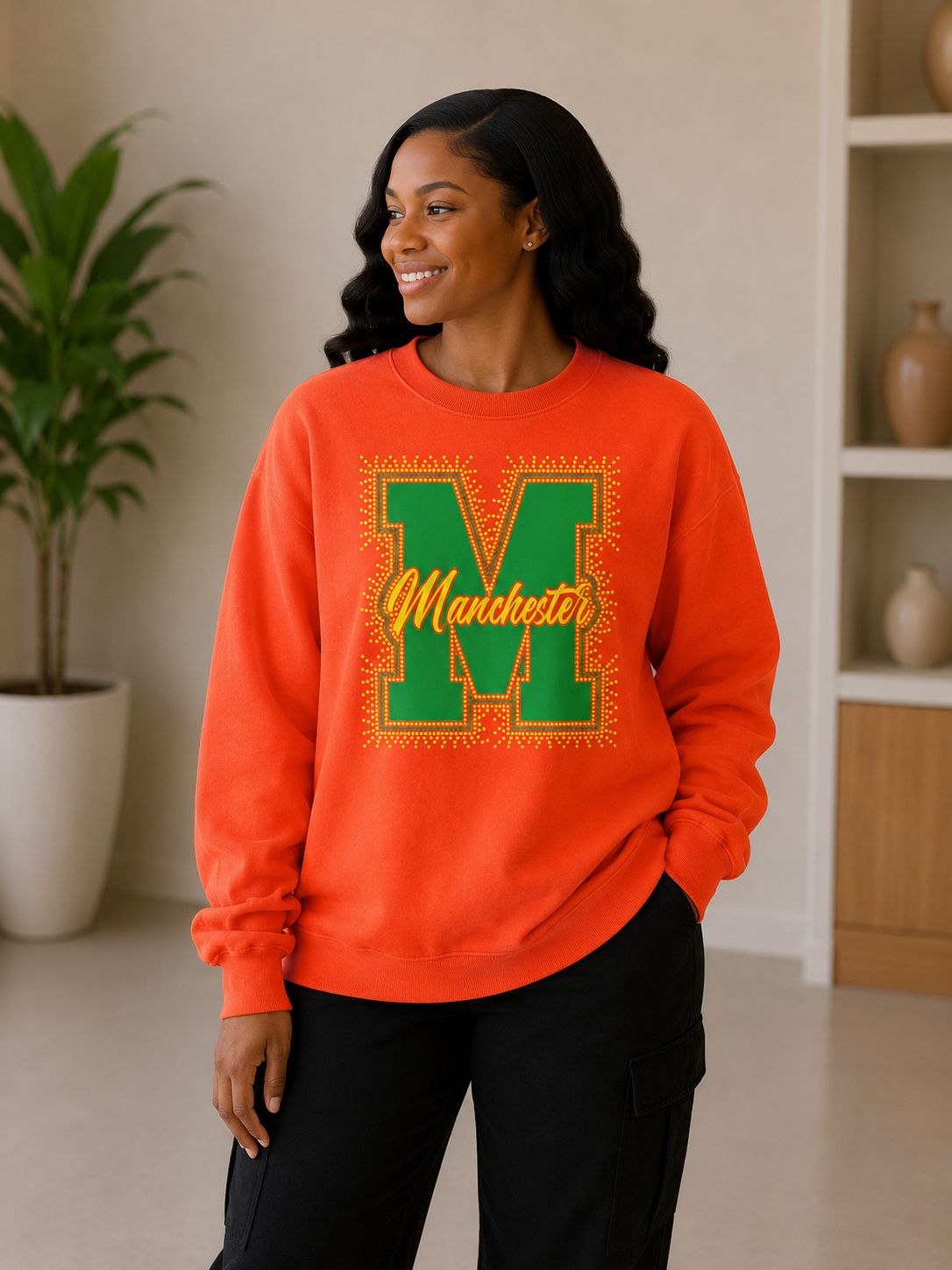 Rhinestone Monogram Sweatshirt