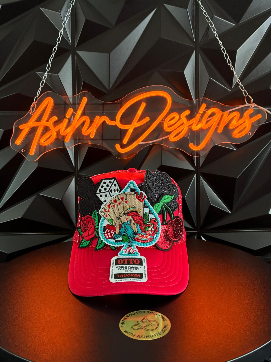 Lucky 777 Casino Glam Trucker Hat