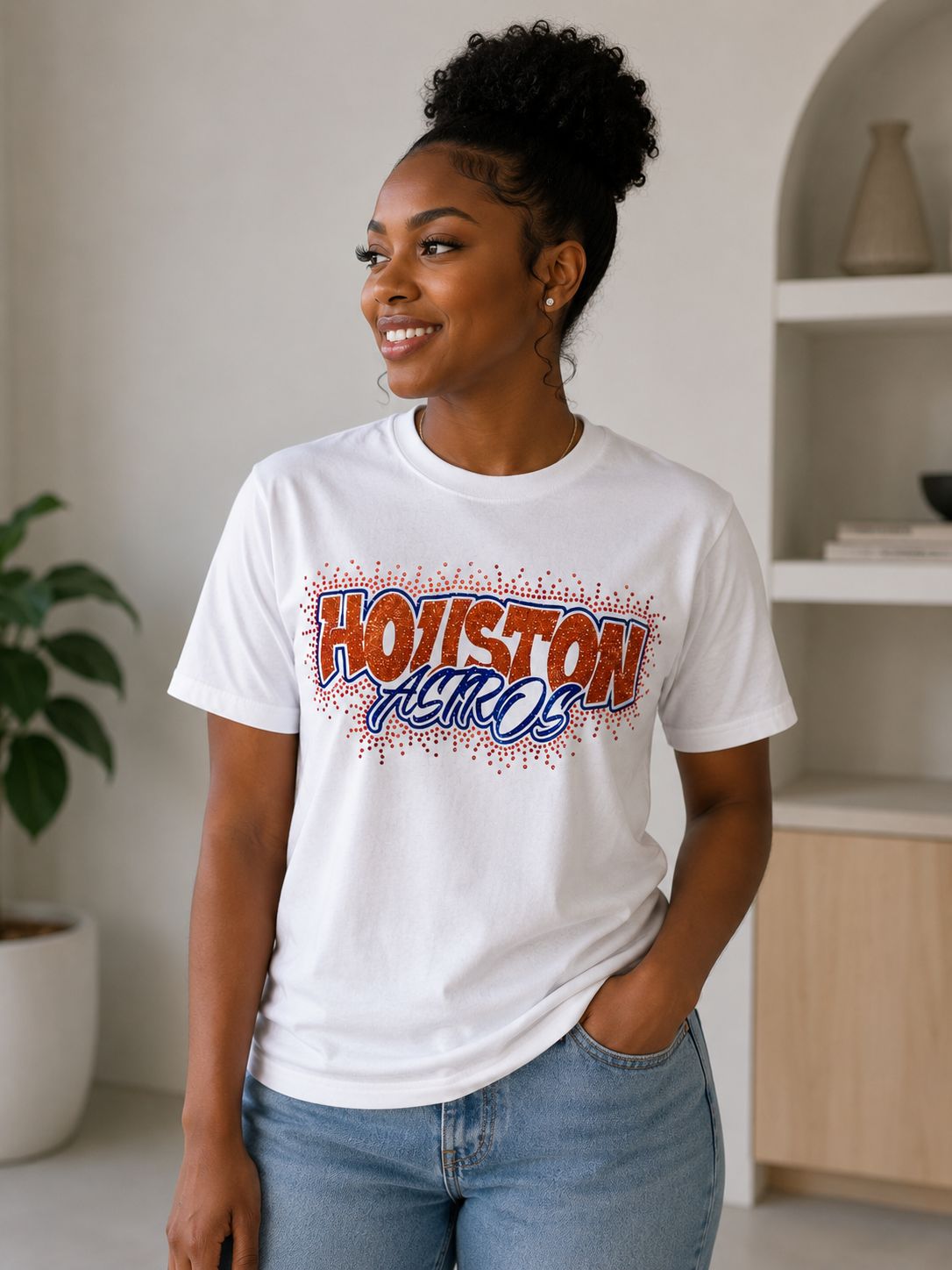 Houston Astros Rhinestone Tee