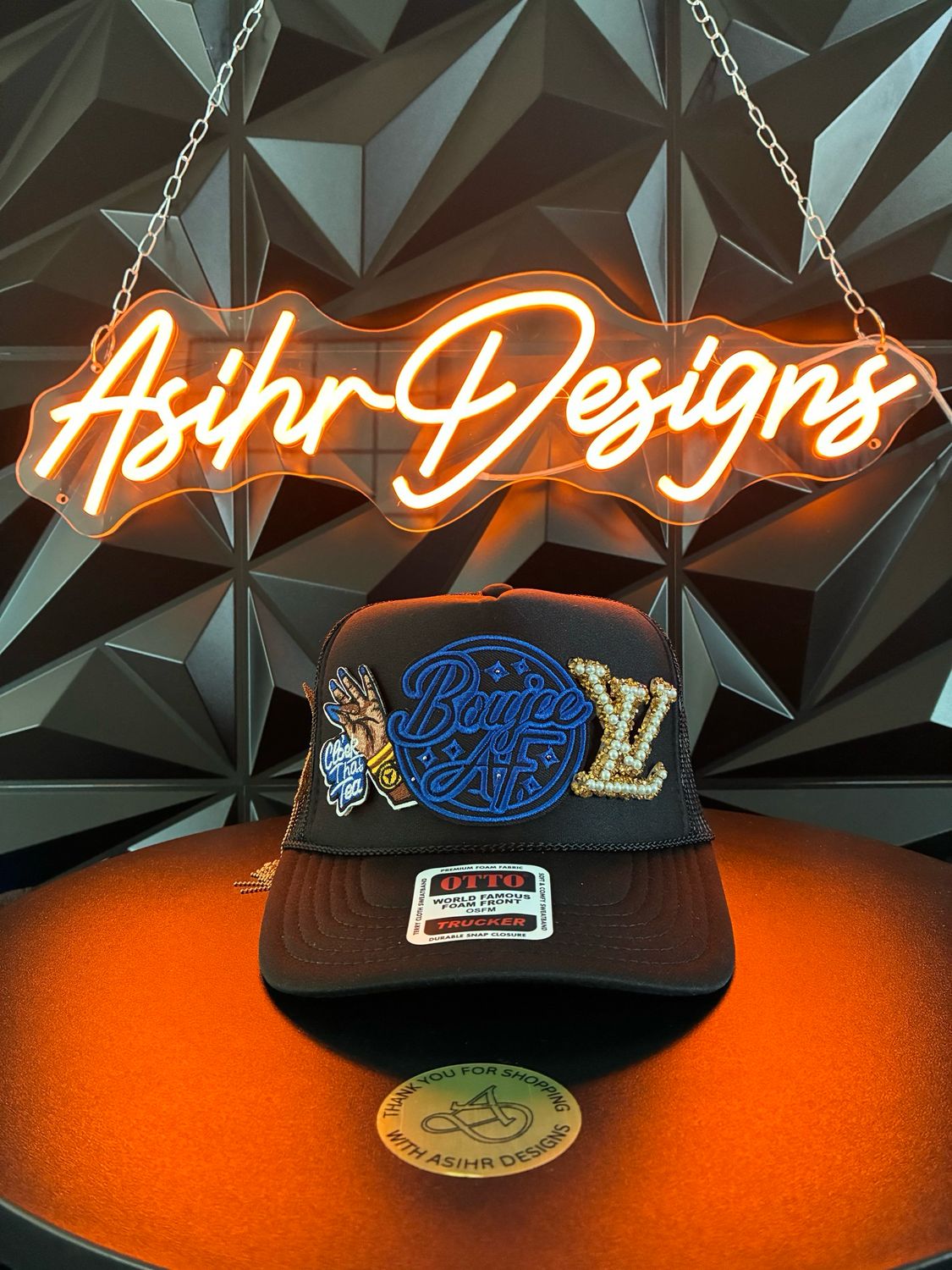 Boujee AF Pearl Logo Trucker Hat