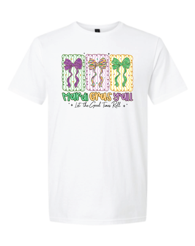 Mardi Gras Y’all Bow