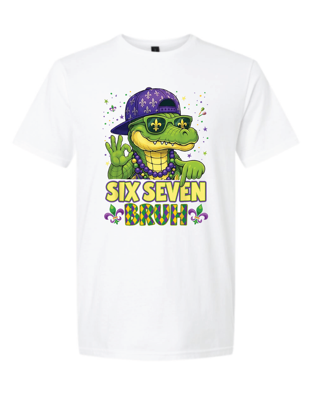 Six Seven Bruh Mardi Gras Gator "Youth"