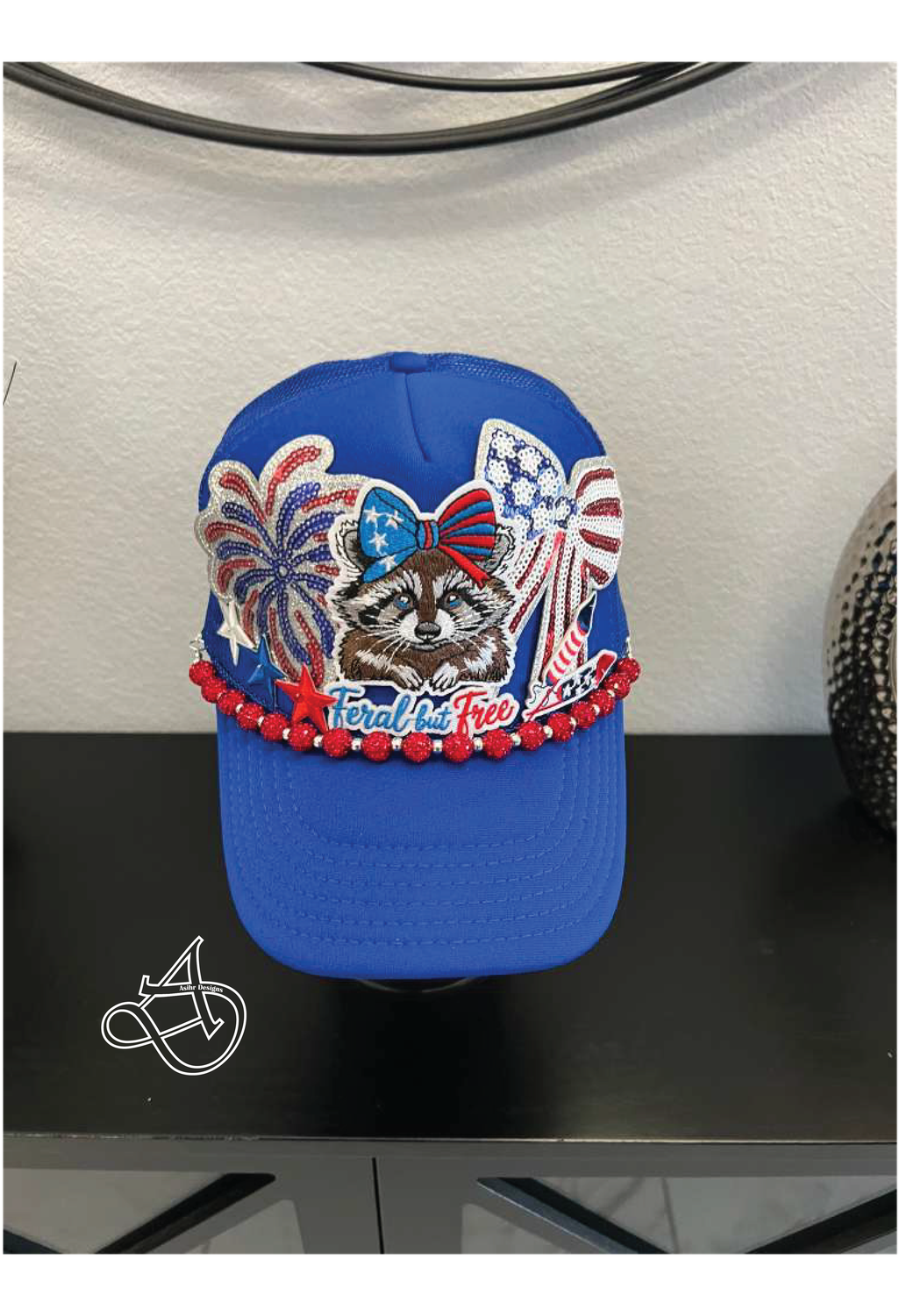 Feral But Free Patriotic Trucker Hat