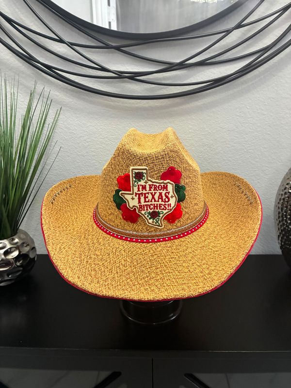 Texas Wildflower Western Hat – “I’m From Texas” Edition