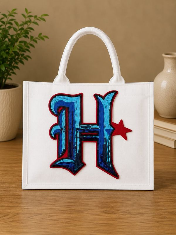 Houston Sequin Canvas Tote Bag
