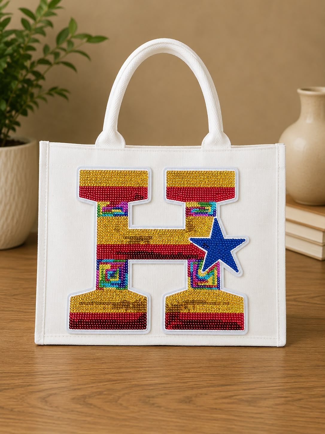 Houston Bling Canvas Tote Bag
