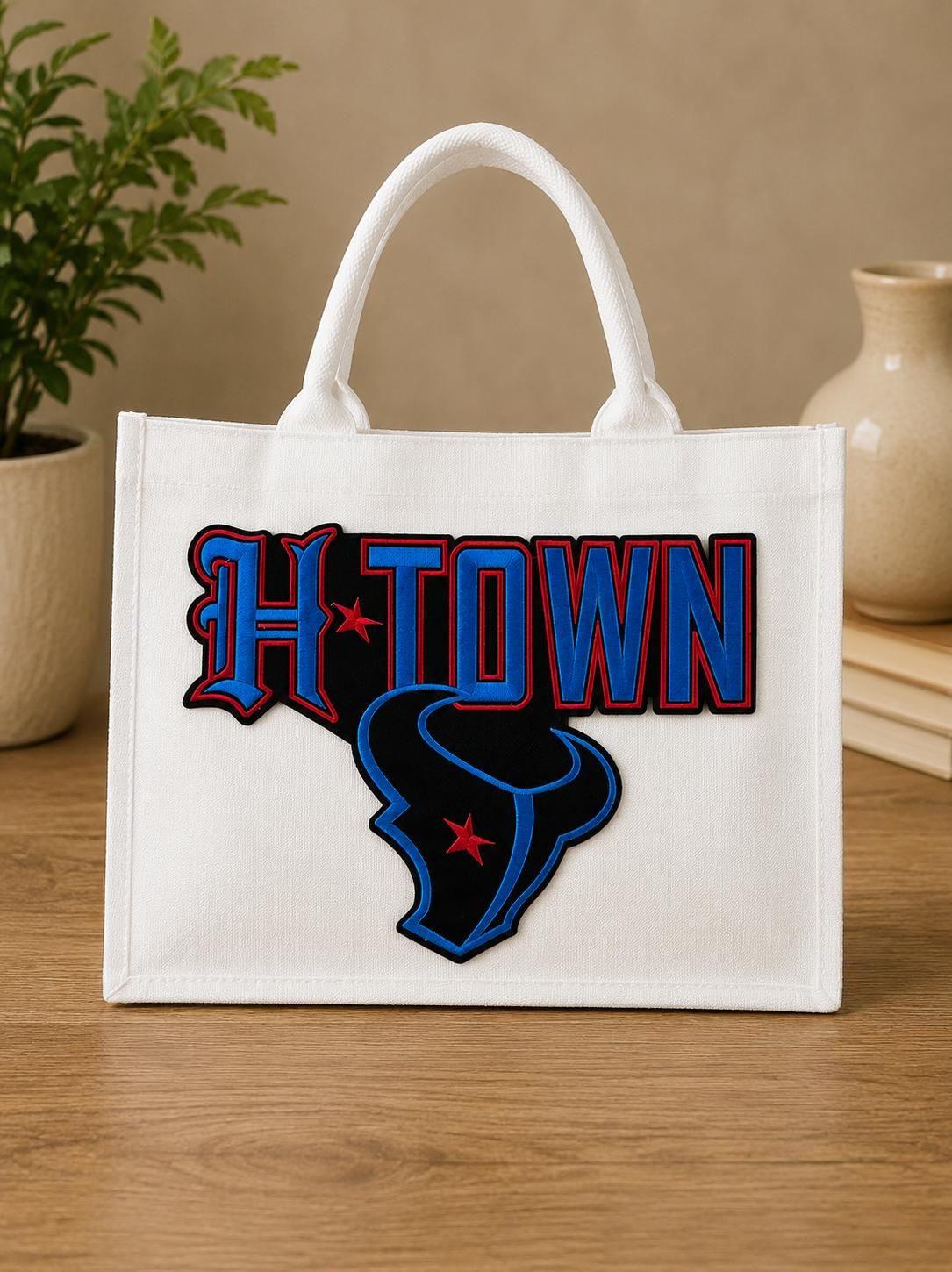 H-Town Houston Football Canvas Tote Bag
