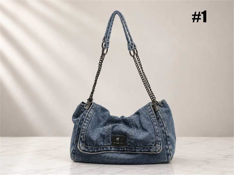 Custom Patch Denim Bag