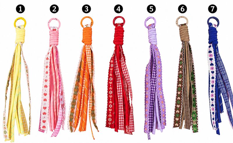 Ribbon Bag Charm Keychain
