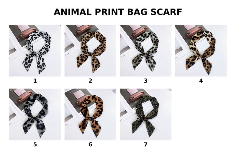 Animal Print Bag Scarf