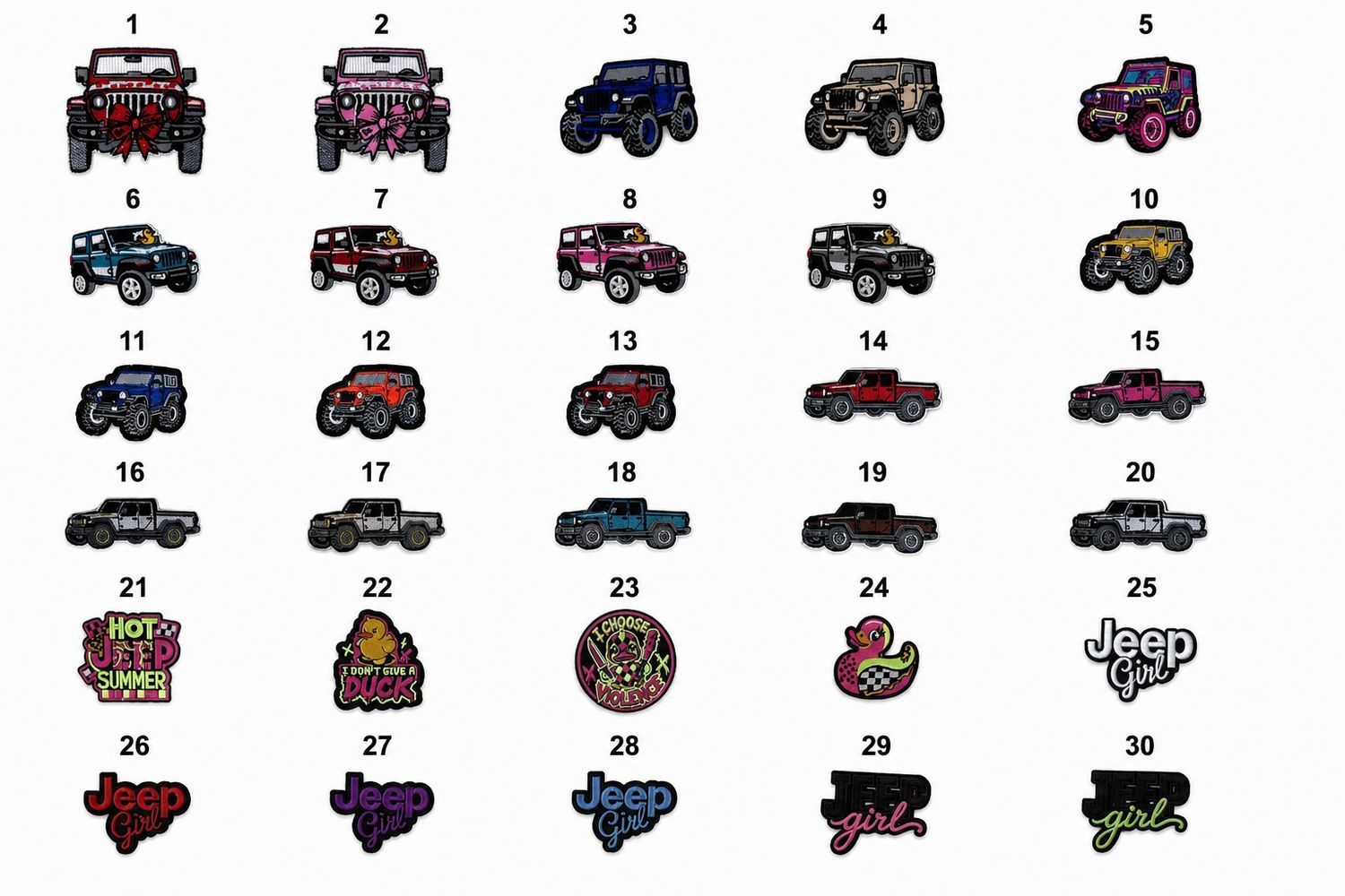Jeep Embroidered Patches