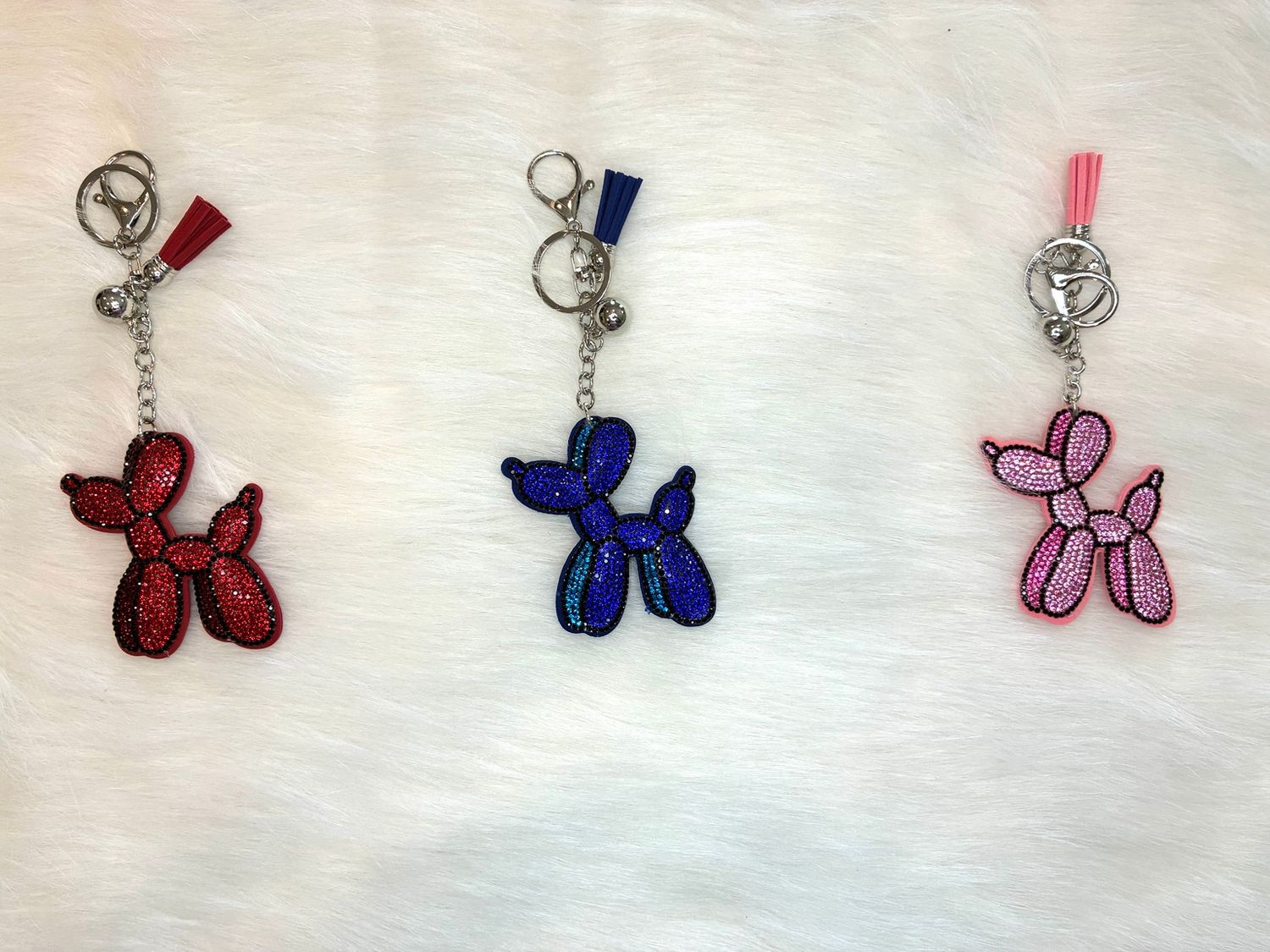 Bling Balloon Dog Keychain Collection