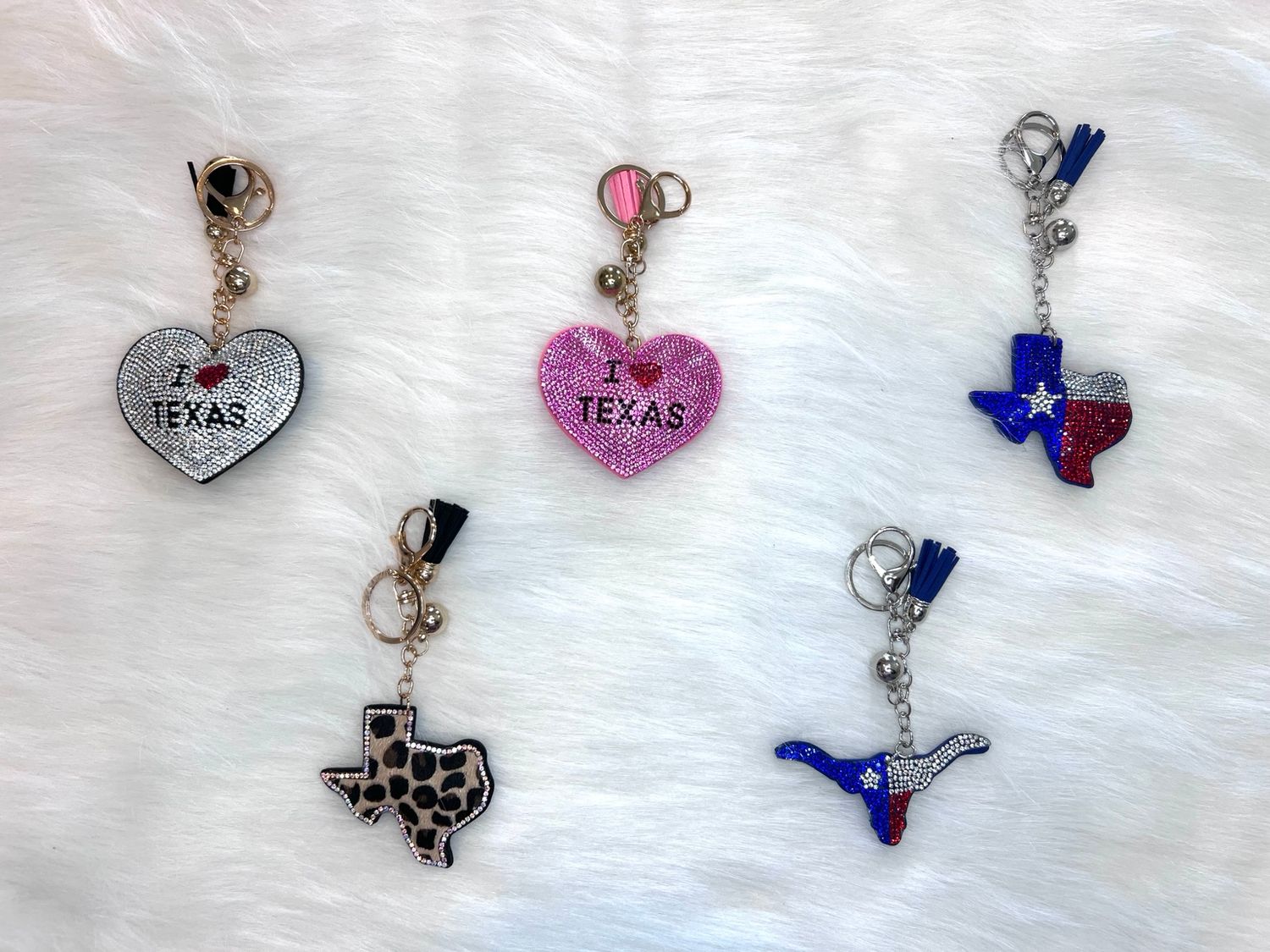 Texas Bling Keychain Collection
