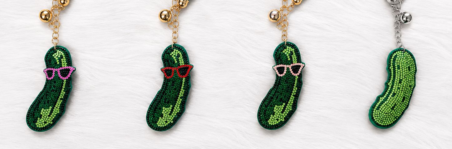 Pickle Bling Keychain Collection